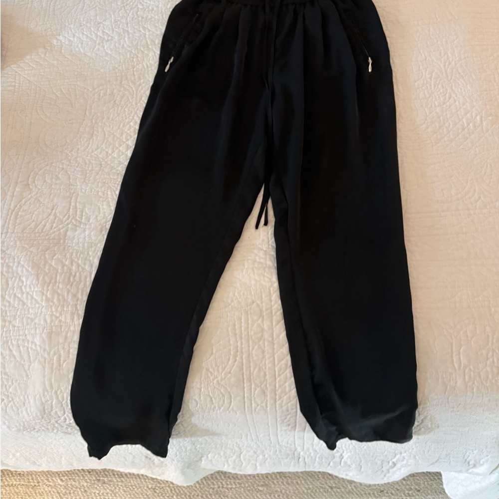 PAIGE Black Drawstring Waist Jogger